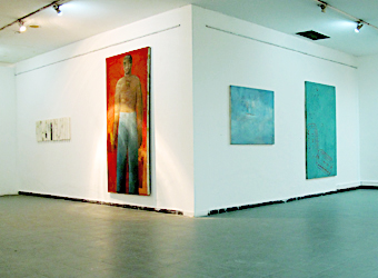 Works by Uta Schneider, Camara Gueye, Andrea Blumör (from left to right)