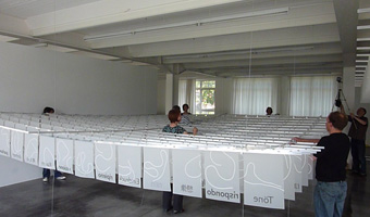 set up of the exhibition, Kunstverein Reutlingen